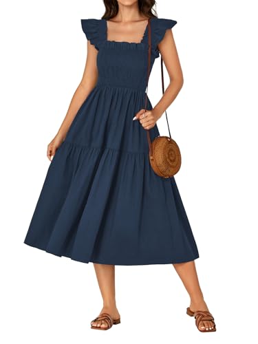 Image of Rooscier Women's A Line Smocked Midi Dress