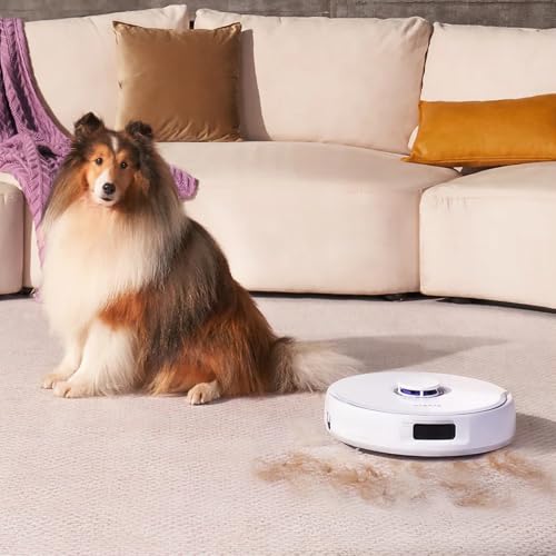 NARWAL Freo X Ultra Saugroboter mit Wischfunktion, Wischroboter Selbstreinigend mit 8.200 Pa Saugkraft, All-in-One-Station, Verwicklungsfrei, DirtSense, 3D-Strukturlicht, Staubaufbewahrung
