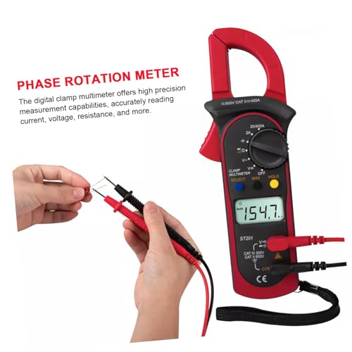 Multímetro pinza digital automático OUNONA alta precisión Ohm Volt Amper Watt Tester portátil miniatura 6