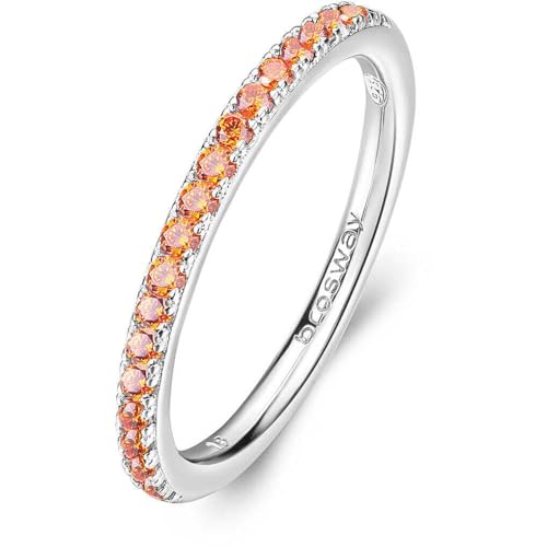 Bague argent 925 rhodié femme Brosway Fancy oxyde de zirconium rouge taille 14 FVO20C