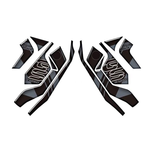 Moto para Protector de depósito Adhesivo de Resina para protección del radiador de Motocicleta R1250GS para Adventure 2019-2023 40 años GS Triple Black(A)