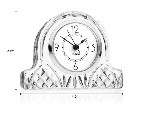 Crystal Mantel Desk Clock