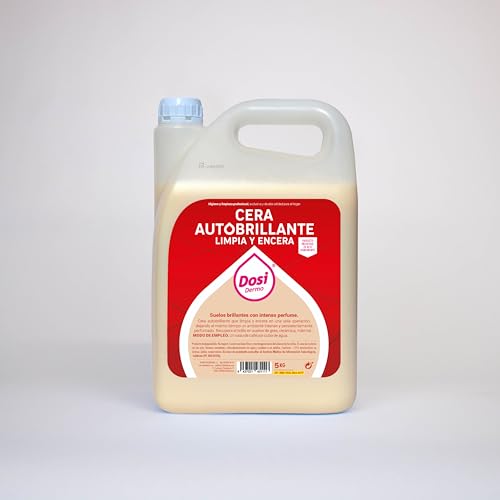 DOSIDERMO | Cera Autobrillante Profesional 5 KG para Mármol, Granito, Gres y Porcelánico | Abrillantador de Pisos Concentrado, Protector y Antideslizante