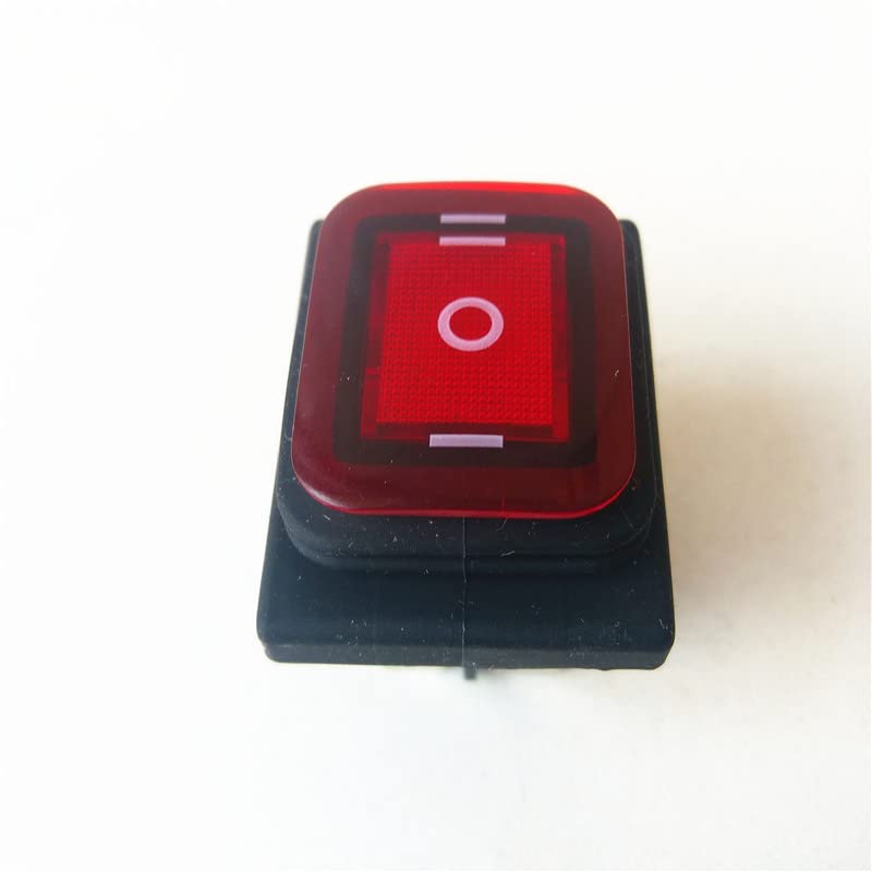 Double commutateur ON-OFF-ON 16A avec voyant lumineux rouge et protection étanche