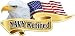 ProSticker 935 (One) 3" X 6" American Pride Series "Navy Retired" Bald Eagle Decal Sticker