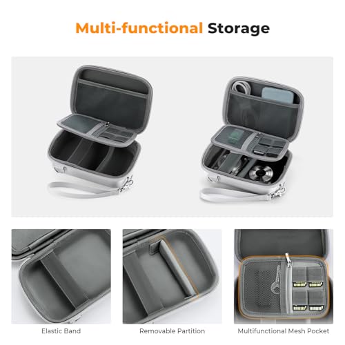 Image of K&F CONCEPT Carrying Case for Digital Camera, Hard Shell Protective Case | EVA material, Water Resistant, for CCD /Sony /Canon Digital Cameras, with Shoulder Strap, Shockproof, Compact size