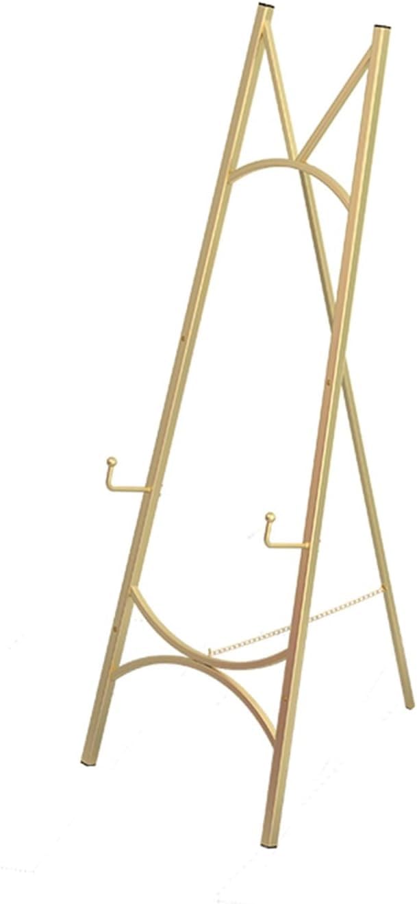Goldener Staffelei-Ständer Aus Metall – Höhenverstellbar Bis 118 Cm Für Schilder, Bilder & Kunstwerke