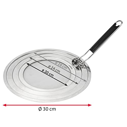 Protection anti-éclaboussures inox avec manche isolant