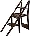 FCXBQ Étagères Pliantes Tabouret d'échelle Multifonctionnel en Bois Nordique étagères de Cuisine escabeau Pliable/Chaise d'escalier avec 3 étapes pour la Maison (Couleur: B)