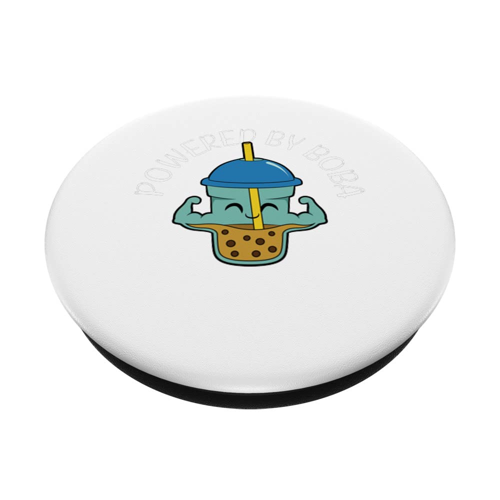 Bunny Milk Cute Bunny Rabbit Drinking Boba Bubble Milk Tea Soft Pink PopSockets PopGrip: Swappable Grip For Phones & Tablets Boba Bubbles