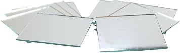 Art Cove 3 x 3 inch Glass Craft Small Square Mirrors 10 Pieces Mosaic Mirror Tiles