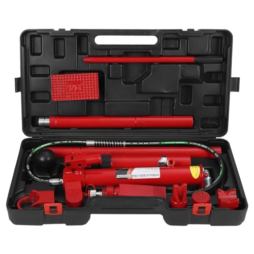 4 T Hydraulic Kit - Portable Hydraulic Jack, Oil Hose, Ideal for Construction, Truck Bed Unloading, and Farm Equipment. 4 tons