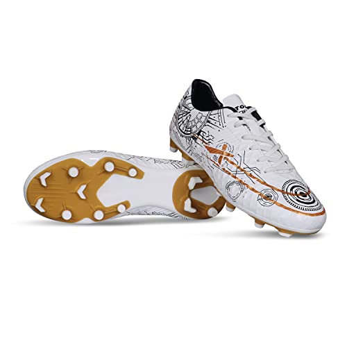 Image of Vector X Men & Boys Football Shoe /Studs|Sports & Athletic Footwear PU Upper with TPU Sole|Lightweight Comfortable & Maximum Grip Soccer Cleats |Multi Ground Shoes for Training & Practice
