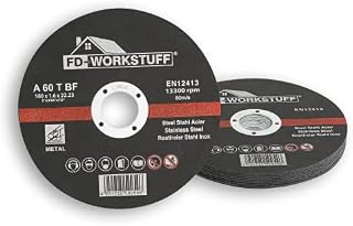 Professional cutting discs, 20 pieces, diameter 180 mm, 1.6 mm thin, for flex, cutting and angle grinder, stainless steel, cutting discs, flex discs.