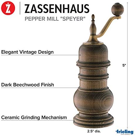 vintage zassenhaus pepper grinder