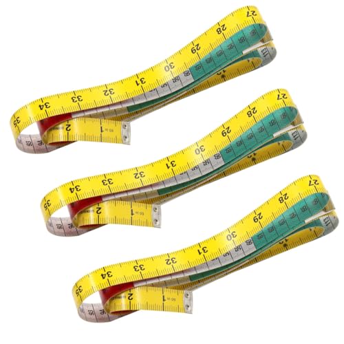 Set de 3 cintas métricas portátiles de 150 cm