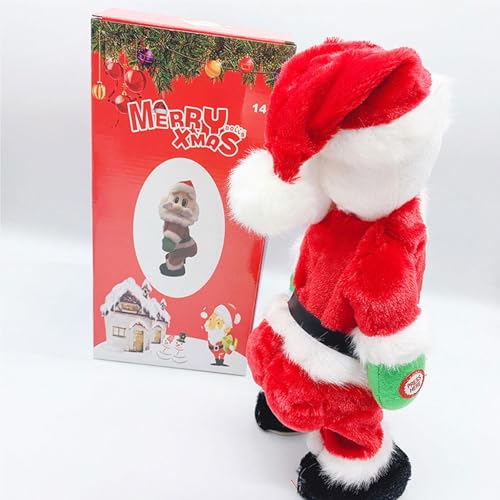 MERISHOPP Moving Dancing Santa Doll Electric Santa Doll Toy for Tabletop Living Room | Home Decor Ornament | Tabletop Decorative Item Deal