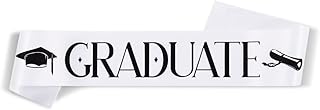 Party to Be Graduate Sash Graduation Party Decoration Photo Booth Props White