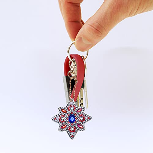 Demiawaking Portachiavi Pittura Diamante Fai da Te...