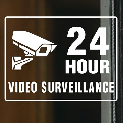Autocollant vidéo surveillance business pour vitrine de magasin et bureau moderne