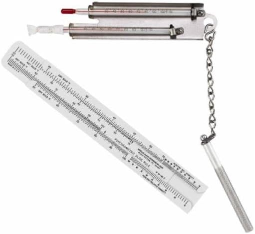 Kessler Sling Psychrometer 30F to 110F with Slide Rule Calculator
