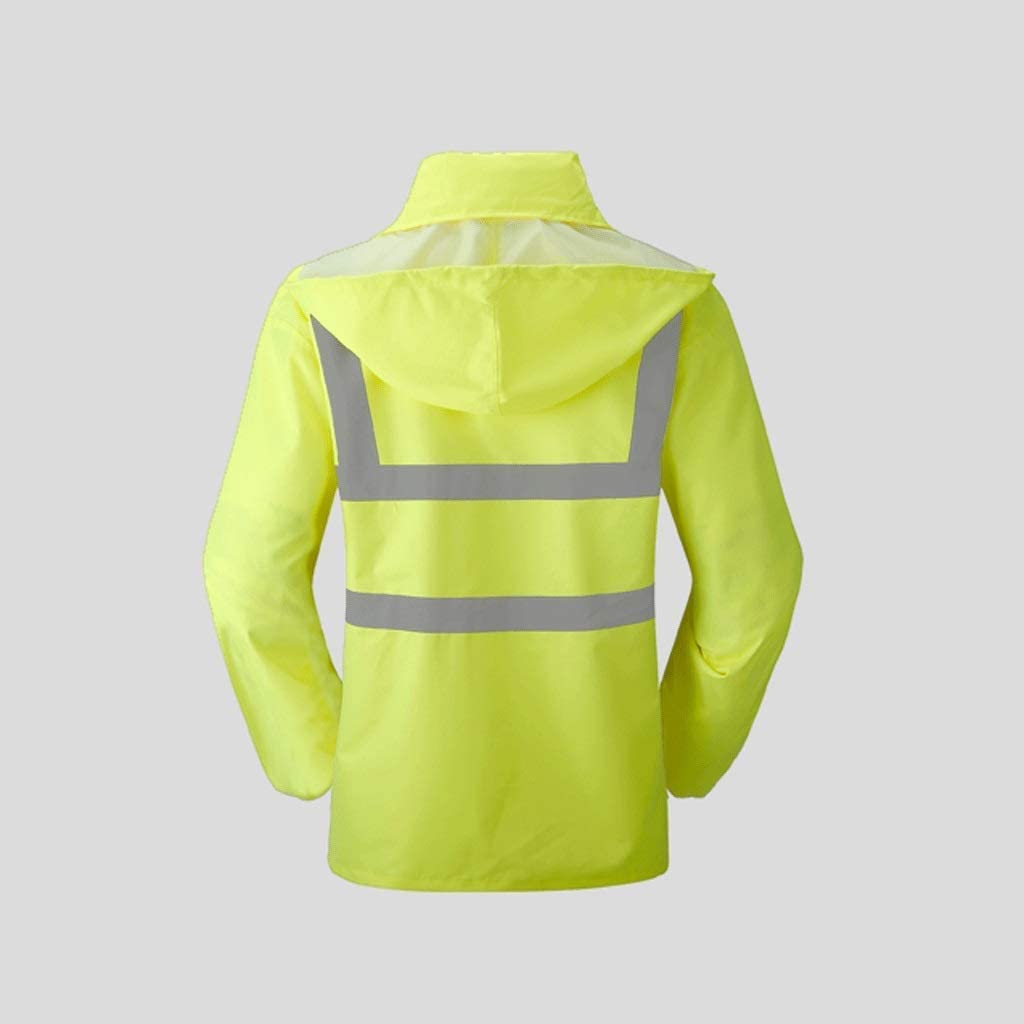 ApuaVireo&Co chalecos alta visibilidad, Chaqueta de seguridad de tela Oxford, ropa reflectante for lluvia, overol impermeable y de seguridad, chaleco reflectante de seguridad.