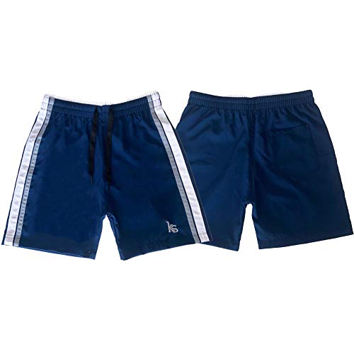 Bermuda Infantil Esporte KS Tactel Cós de Elástico 0307 COR:AZUL MARINHO;Tamanho:14