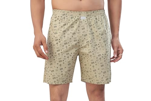 Image of Nermosa Men's 100% Cotton Boxer Shorts - Soft, Breathable, All-Day Comfort (Pack of 3)
