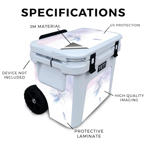 Image of Glossy Glitter Skin Compatible with Yeti Roadie 32 Wheeled Cooler - Long Way to Fuji - Premium 3M Vinyl Protective Wrap Decal Cover - Easy to Apply | Crafted in The USA by MightySkins
