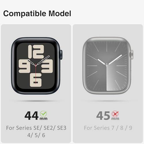 ULTIMAL Compatible with Apple Watch Bands 45mm/44mm/49mm,for Apple Watch Series Ultra/Ultra 2/9/8/7/6/5/4/SE/SE2 Band for Men,with Bumper Case for Apple Watch Sport Band