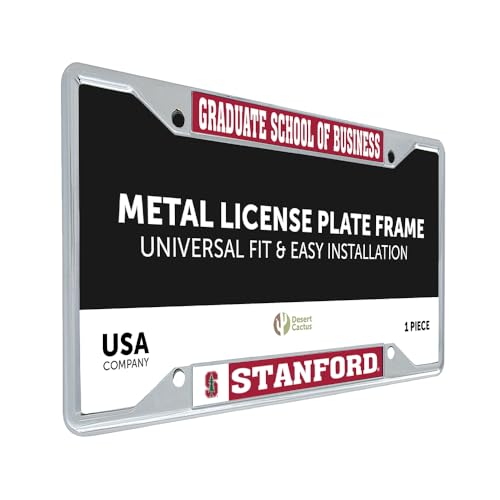 Desert Cactus Stanford License Plate Frame (Graduate School of Business)
