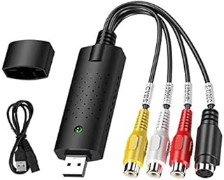 USB Audio Video Converter, VHS to Digital Converter, Video Capture Card Digitize from Analog Video VCR VHS DVD, for Windows 7 8 10