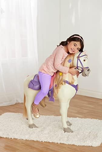 Disney Princess Tangled Playdate Maximus, Horse Stands Over 2 Feet Tall and Responds With Motion And Sounds, Includes Extra Accessories For Added Play