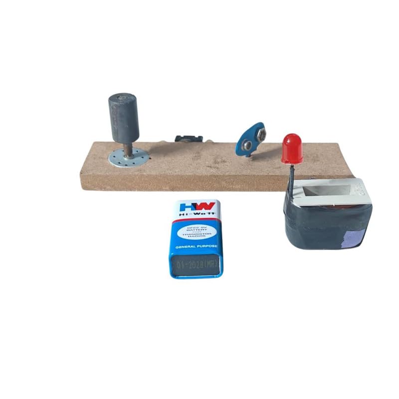 Image of ERH India Electromagnetic Induction Physics Mini Science Project Experiment Working Model DIY Kit for School Kids and Class 12 Students (Electromagnetic Induction Project)