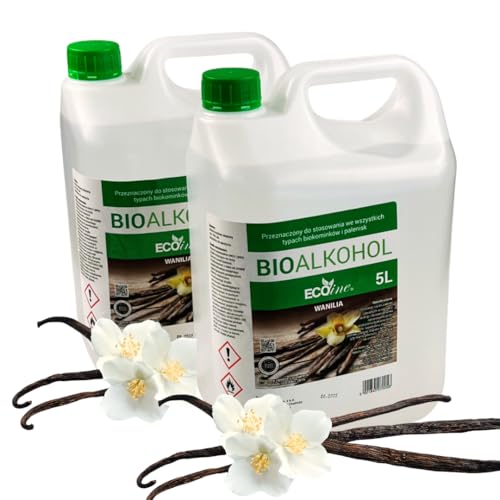 10 Liter Bioethanol mit Vanille Duft (2 x 5L Kanister) | Biobrennstoff für Bioethanol-Kamine, für Eâ€¦ – Miniatur