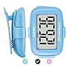 AVTREK Accurate 3D Step Counter Pedometer Tracker for Walking Simple Pocket Pedometer Clip on (Blue)