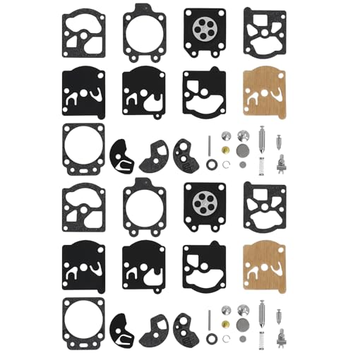 Poweka Kit Réparation du Carburateur Joint Membrane Compatible avec Walbro K10-WAT WA & WT Séries Stihl Hus-qvarna Poulan McCulloch Echo,Lot de 2
