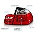 AmeriLite 4 Door L.E.D Replacement Taillights Red/Clear 4Pcs Set For BMW 3 Series E46 - Passenger and Driver Side