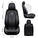 Arocx Car Seat Covers Fit for Chevrolet Chevy Sonic 2012-2020,Waterproof Wear-Resistant Premium Leather Seat Covers Breathable Seat Protector Coverage Automotive Seats Cushions (Front,Black)