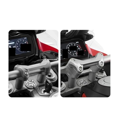 Multistrada V4 rehausseur de guidon argenté contre la fatigue - 7
