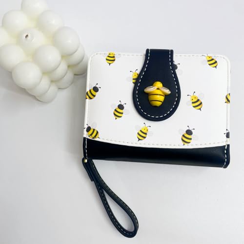Image of Sunwel Fashion Girls Cutest Prints Wallet Card Slots Small Wallet with Zipper Coin Pouch Wallet for Women