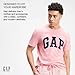 GAP Mens Classic Logo Tee T Shirt, Light Heather Grey B10, Small US