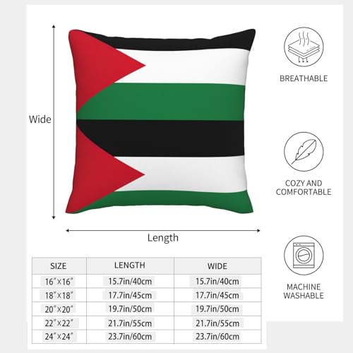Housse de coussin drapeau palestinien EdWal pour rafra&icirc;chir un canap&eacute; - 5