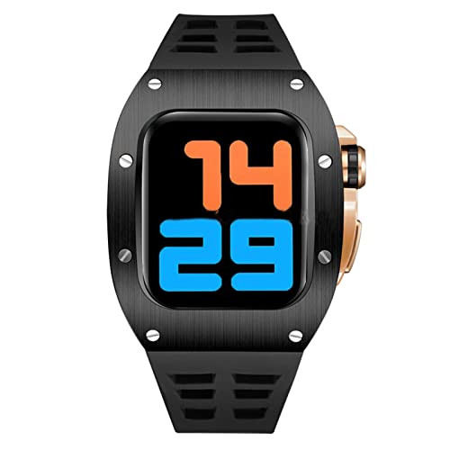 Bracelet en silicone et kit métal SCHIK pour iWatch Series 6 5 4 44mm