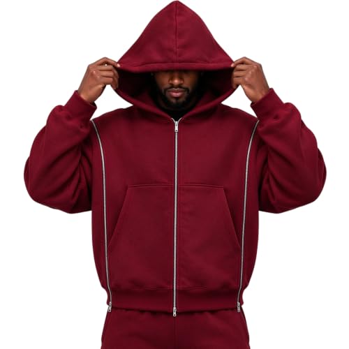 Oversized Hoodies for Men Zip Up Sweatshirt Light Jackets Fall Outfits 2026 - image 1