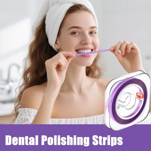 Zahn Schleifpapier, 3 PCS Zahnschleifpapier für Zahnzwischenräume Dentalschmirgelstreifen in 20μm 30μm 50μm zum Polieren und Reinigen Enger Zwischenräume