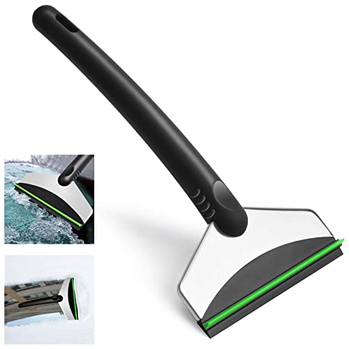 Nutmanel Grattoir à Glace Multifonctionnel en Acier Inoxydable pour Pare-Brise de Voiture, Pas de Rayures, Facile à Ranger Cover