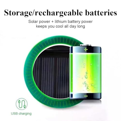 Wide Brim Solar Fan Hat for Kids,Fishing Hat with Hat-Solar & USB Charging for Kids, for Outdoor Activities3