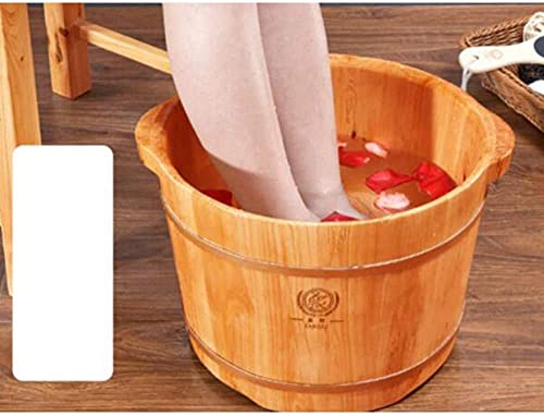 Spa de pies de cedro sólido con masaje y aislamiento miniatura 3