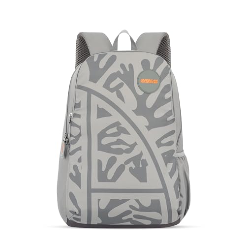 Image of American Tourister Max 3.0 | 29 Ltrs | 2 Compartments | Bottle Pocket | Ergonomic Padded Back Panel & Shoulder Straps | School Backpack for Boys & Girls | 1 Year International Warranty | Grey